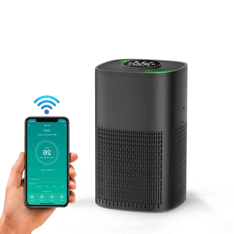 Пречиствател за въздух Mohana BlueAir, 210 м3/h, true HEPA H12, PM2.5, черен